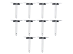 10 Soportes Flotantes Para Estantes, Placa De Montaje Oculta De 4 Pulgadas Para Estanterías De Pared.