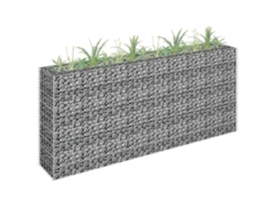 Jardinera | Arriate De Gaviones De Acero Galvanizado 180x30x90 Cm