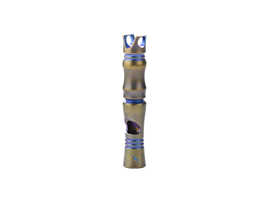 Sirena de emergencia, aleación de titanio, filtro portátil de alta calidad, ideal para actividades al aire libre y senderismo.