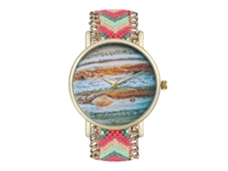 Reloj De Pulsera Unisex Con Correa De Alambre Tejido - Estilo Moderno Y Preciso