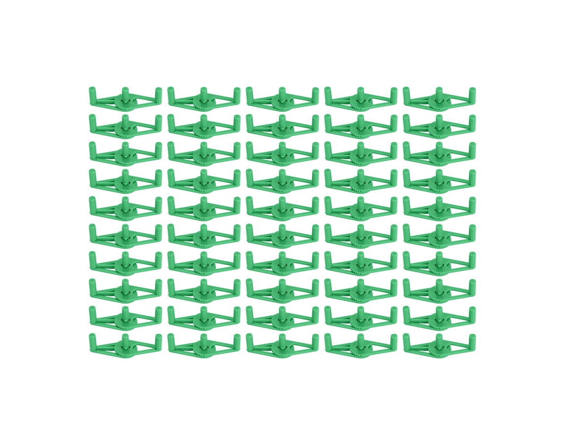 50 pinzas Primerox, ajustadas y reutilizadas, para sujetar y guiar plantas verdes.