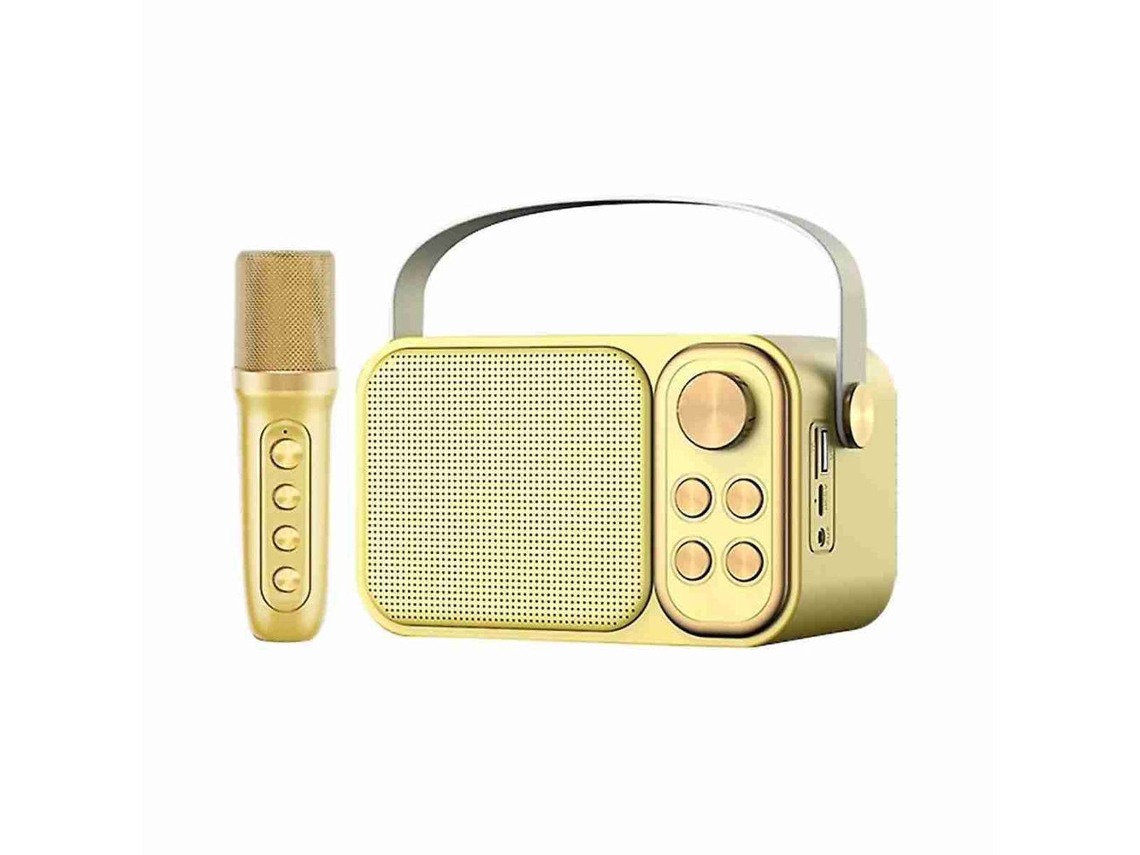 Altavoz Subwoofer De Karaoke Retro Mdug Con Micrã³fono - Con Bluetooth - 10 W