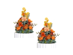 Flores artificiales para decoración de fondo de boda - Terminado