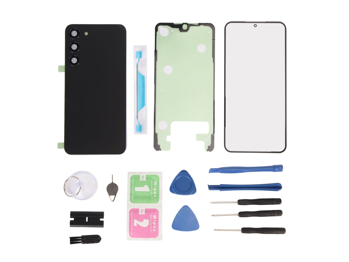 Reparación de cristal trasero y pantalla frontal para Galaxy S23 Plus (marca desconocida)