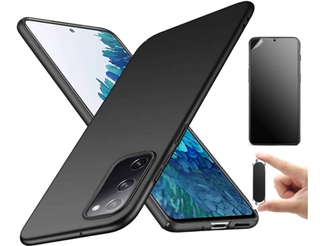 Kit Carcasa, Protector y Soporte Xiaomi Mi Note 10 4G Ultimatte Turtleshell Negro