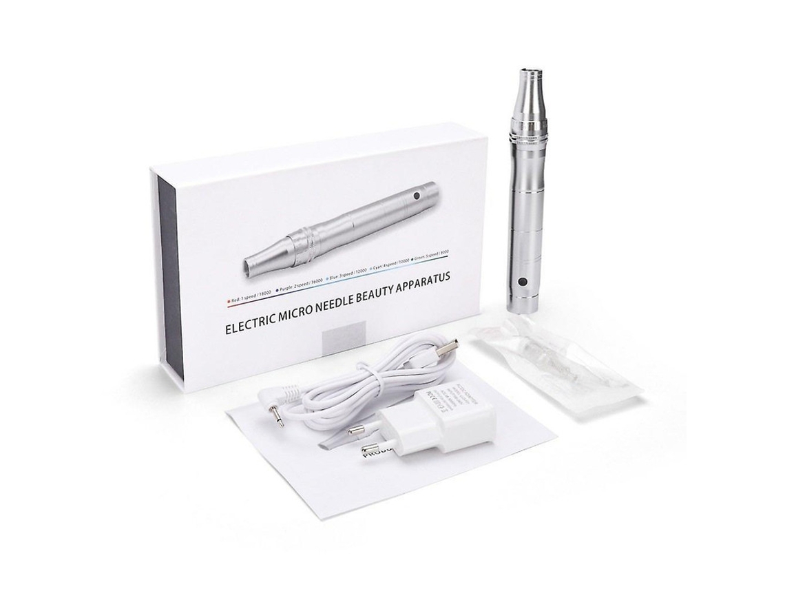 Instrumento eléctrico de microaguja recargable, boca de tornillo, microaguja, instrumento de belleza, instrumento de introducción de polvo YEMAESRE