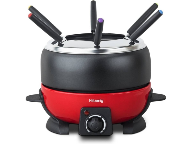 H.koenig Alp1800 Fondue capacidad de 2 800 w litros acero rojo 6 2l 800w