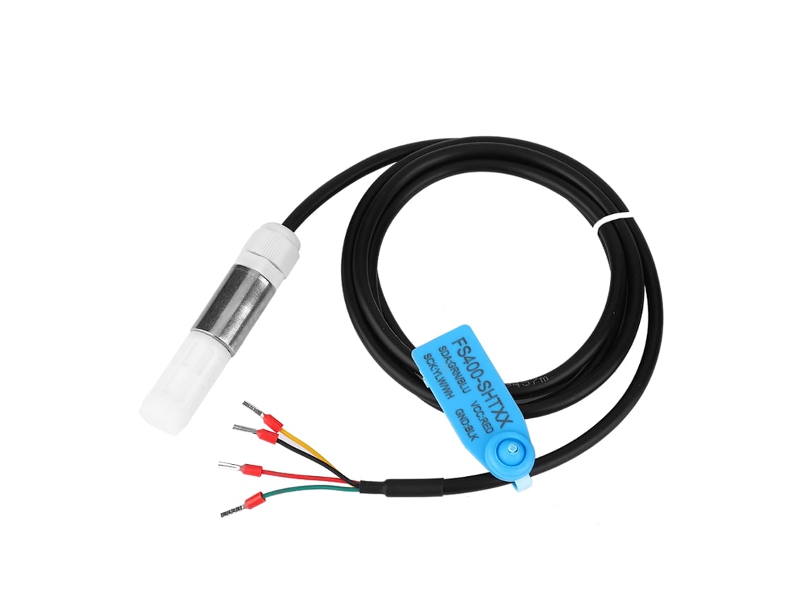 Sensor De Temperatura Y Humedad De Alta Precisión Fs400-sht2x(sht20) Con Caja De Acero Inoxidable Y Plástico Para Industrial Y Automatización