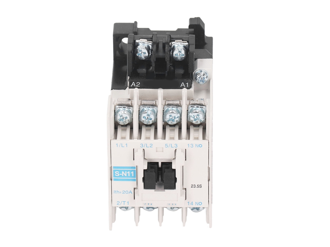Contactor De Ca De 3 Polos Con Contactos Auxiliares, Carcasa De Policarbonato, Contactos De Plata Y Cobre, 220 V