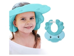Gorro de baño infantil 2026 con abertura ancha y bonito diseño de patito, impermeable y seguro.