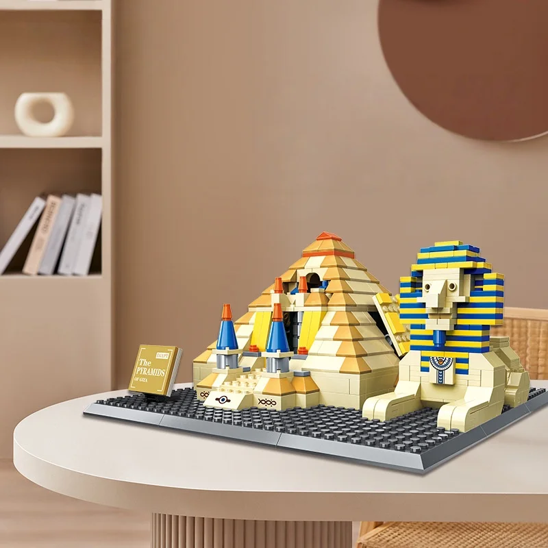Pirámides Del Antiguo Egipto, Juego De Bloques De Construcción En Miniatura