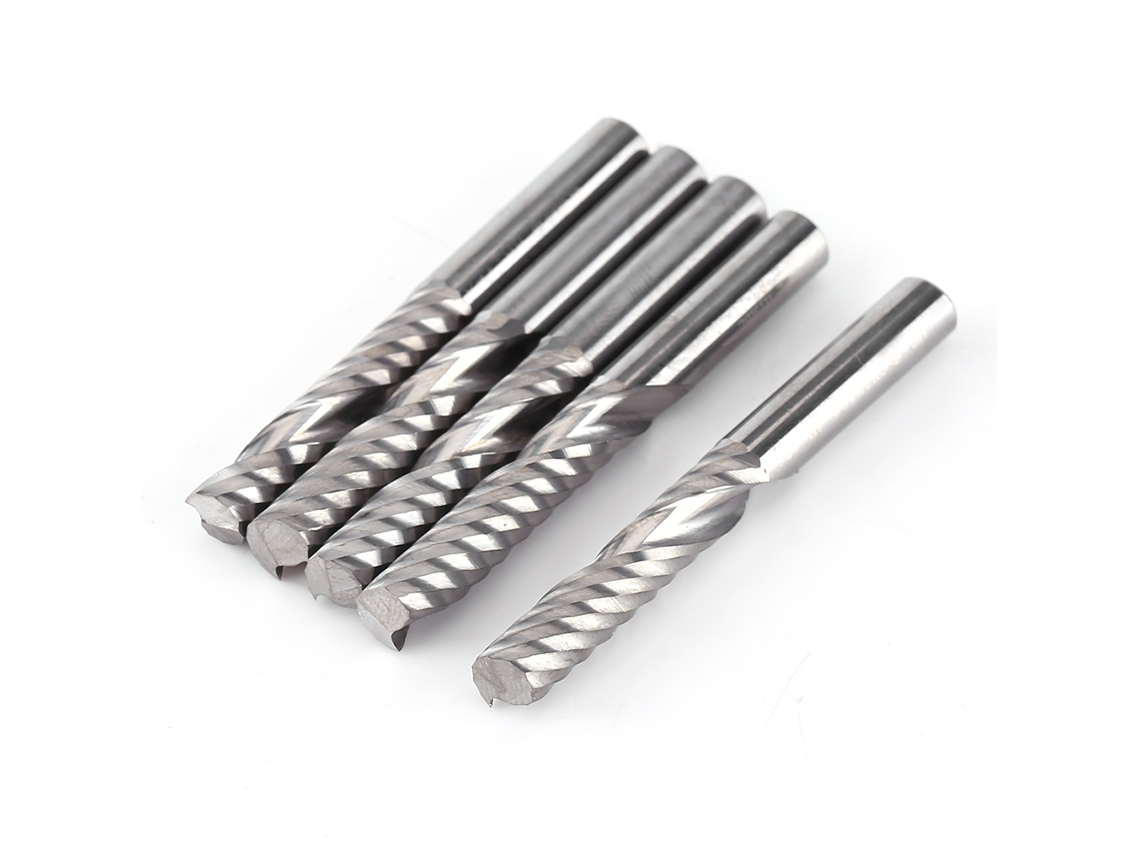 5 Brocas De Fresado Cnc De Carburo De Tungsteno De Una Sola Ranura De 6 Mm X 32 Mm