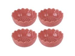 4 Piezas Difusor De Aceite De Cerámica Rosa Y Portavasos Para Velas Tealight