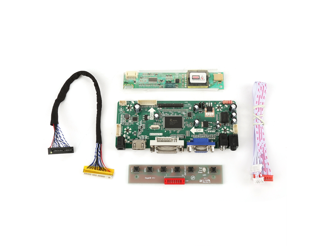 Kit De Controlador De Monitor Diy Con Lcd Hdmi Dvi Vga Y Audio