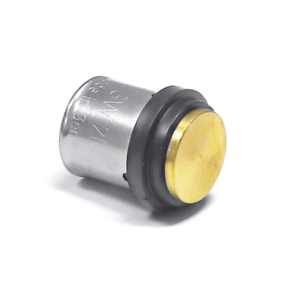 Tapón Pressfitting 20x2 De Latón Certificado Para Conexiones Seguras
