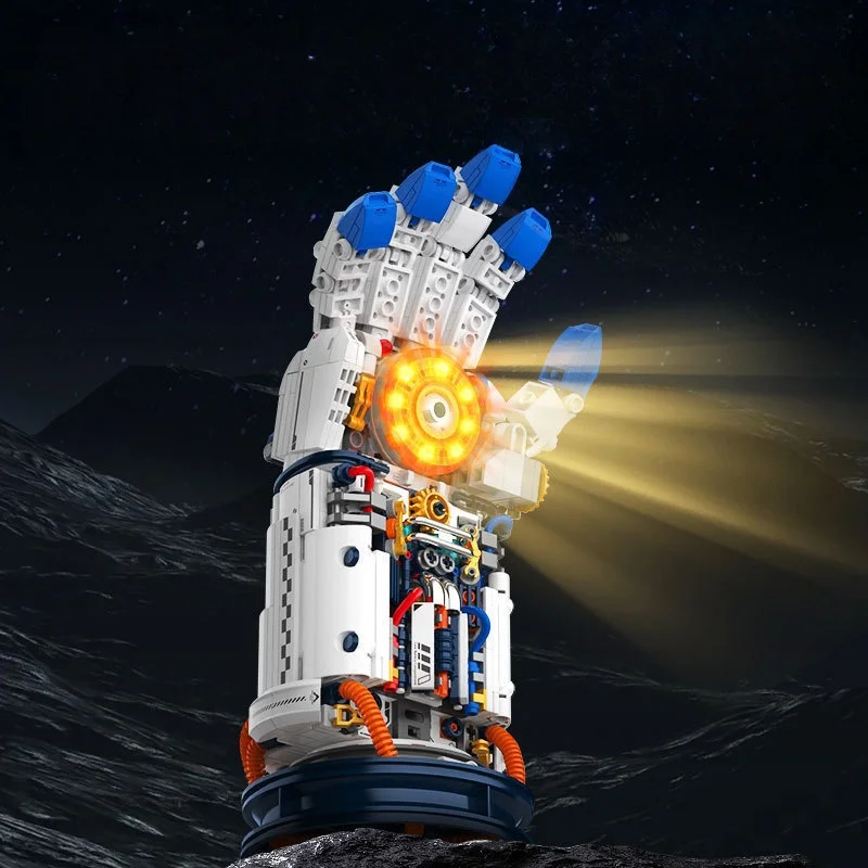 (estilo 2) Set De Bloques De Construcción Stem Con Temática Espacial Para Niños: Modelo Creativo De Montaje Diy
