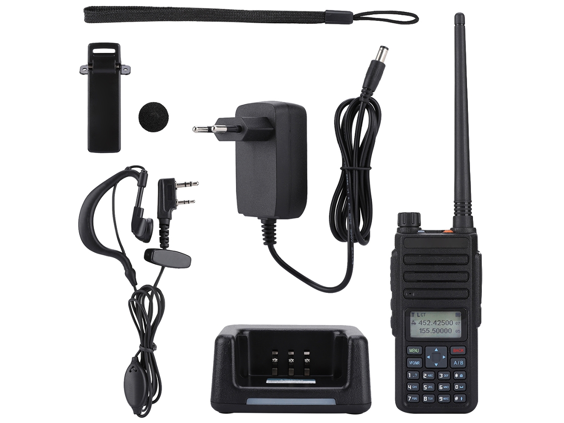 Radio bidireccional portátil de banda dual VHF/HF