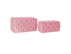Set 2 Descalzadora Poliester Mdf 88x53x47,76cm