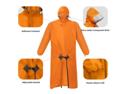 Poncho Impermeable Ligero Con Capucha Y Mangas Para Adultos, Ideal Para Acampar, Hacer Senderismo Y Excursionismo.