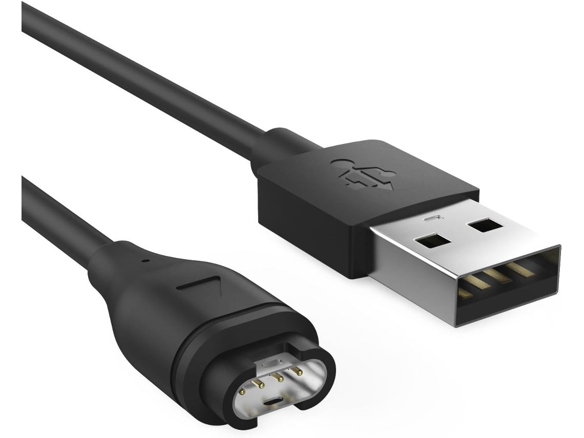 Cargador USB para Garmin Vivoactive 3/Vivoactive 4/Vivoactive 4s/Vivoactive 3 Music Black Hexinyigjly