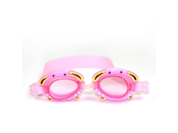 Gafas De Natación Infantiles, Ignífugas, Impermeables, Con Diseño De Cangrejo De Dibujos Animados, Color Rosa, Para Niños Y Niñas.