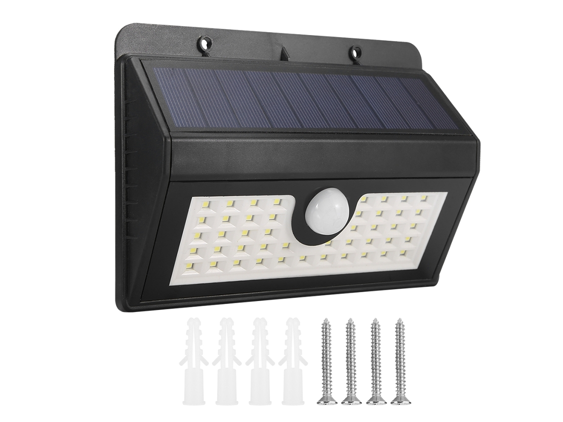 Rebe-luz Solar Led Con Sensor De Movimiento Impermeable Para Jardín, Paisaje Y Patio, Lámpara De Pared 45led