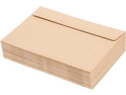 Paquete De 50 Sobres Autoadhesivos De Papel Kraft Para Invitaciones De Boda, Baby Shower Y Otras