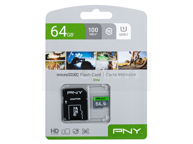 Tarjeta de Memoria Micro SD PNY Elite 64 GB