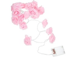 Luces Decorativas Rosas Luminosas De 20 Led, Funcionan Con Pilas, 3 Metros, Flores Artificiales, Función De Luz Constante.