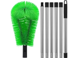 Acero Inoxidable, Kit De 2 O 6 Cepillos Para Limpieza De Techos Con Cabezales Adaptables.