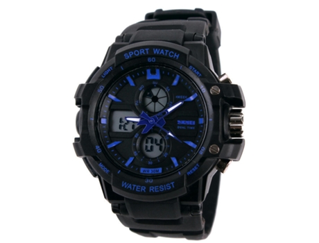 Relojes para Hombre Reloj de Pulsera Deportivo Impermeable al Aire Libre Relojes multifunción-Pequeño Azul LUUCOZK
