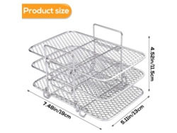 Juego De Rejillas Apilables Para Freidora De Aire, Accesorio Resistente Para Cocina