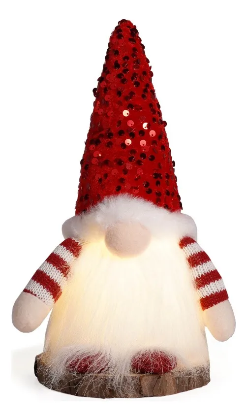 Muñeca nueva. Hada gnomo navideña de 3 piezas con luces LED. Vayotoy