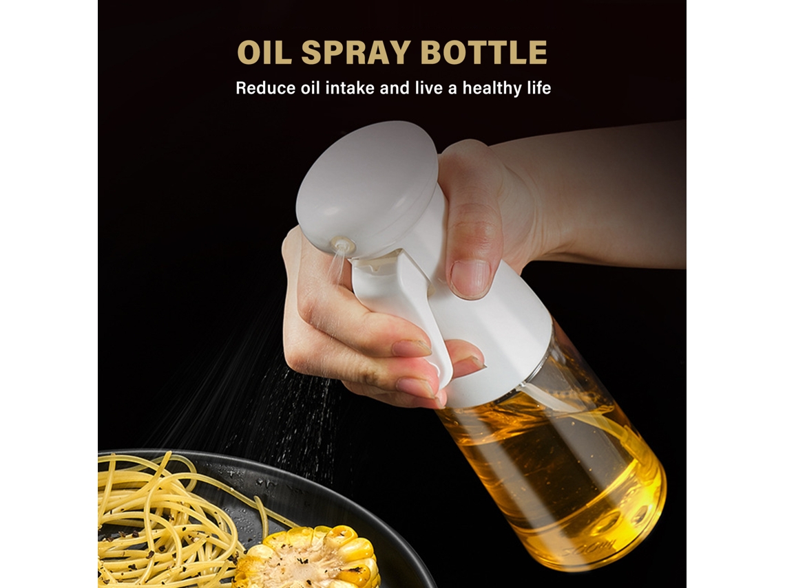 Pulverizador De Aceite De 200 Ml Con Cepillos, Botella Recargable Para Cocinar, Hornear Y Asar A La Parrilla.