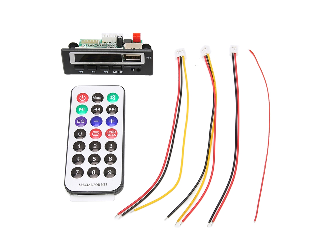 Placa Decodificadora Bluetooth Manos Libres Compatible Con Tarjeta De Memoria Usb, Radio Fm, Mp3, Módulo De