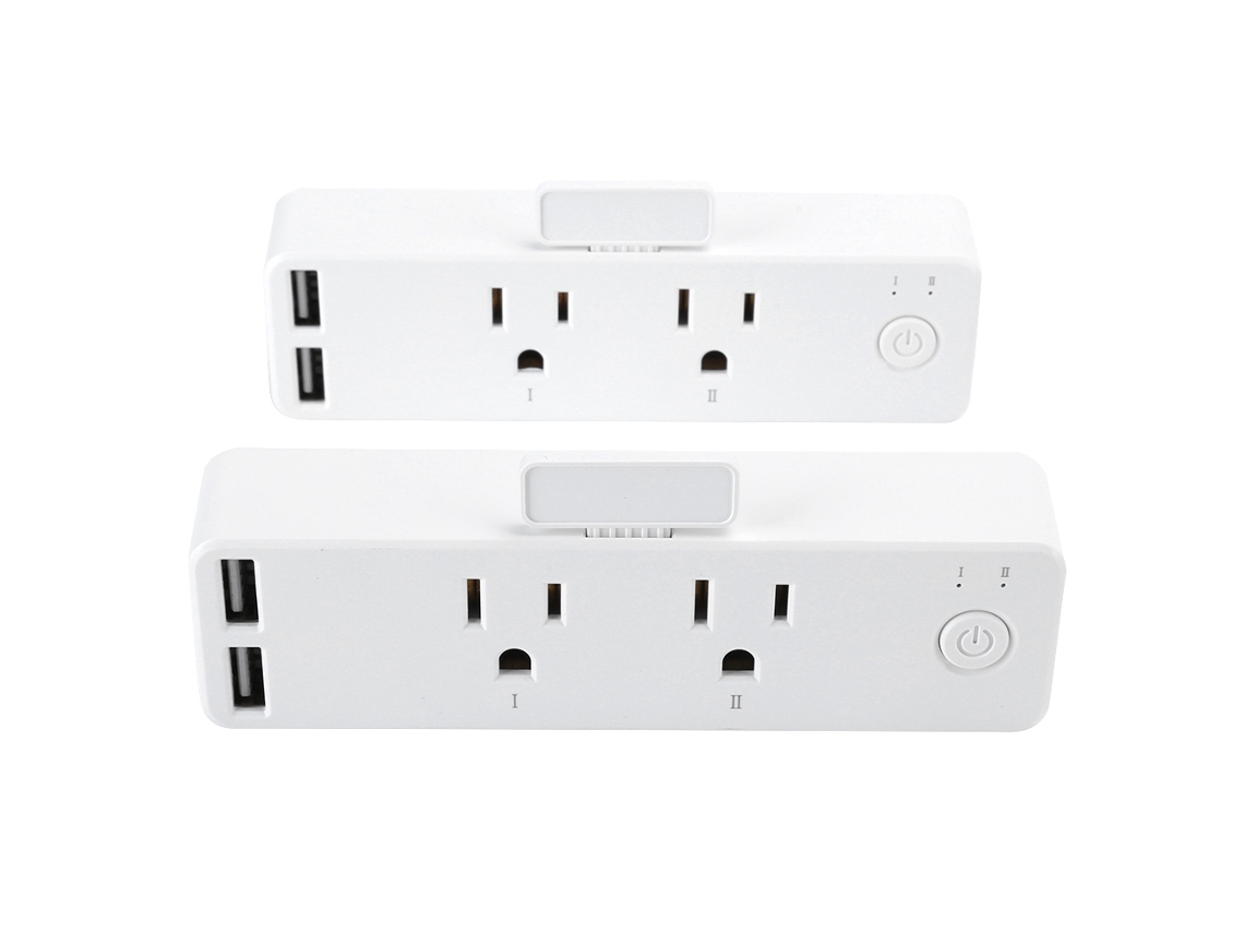 Enchufe Inteligente Wifi Con Control Por Voz Y Doble Puerto Usb Para Google Alexa (enchufe Estadounidense, 100-240 V)