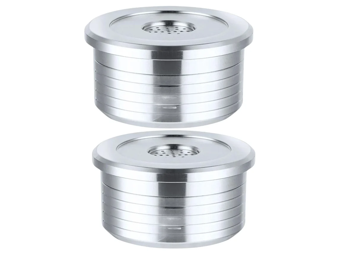 Pack 2 Cápsulas Reutilizables De Acero Inoxidable Para Cafetera Delta Q Quick