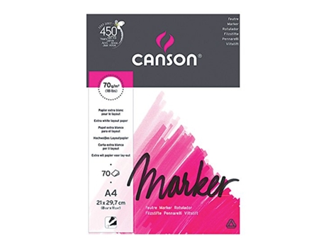BLOC 70 HOJAS A4 PAPEL MARKER LAYOUT 70 GR