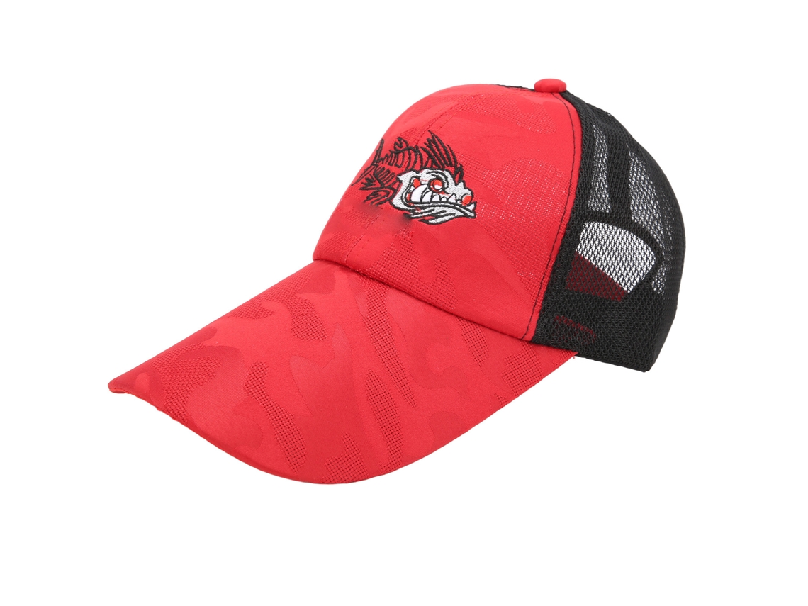 Sombrero De Sol Ajustable Con Cierre De Velcro, Malla Transpirable, Para Pesca Y Deportes Al Aire Libre, Rojo.