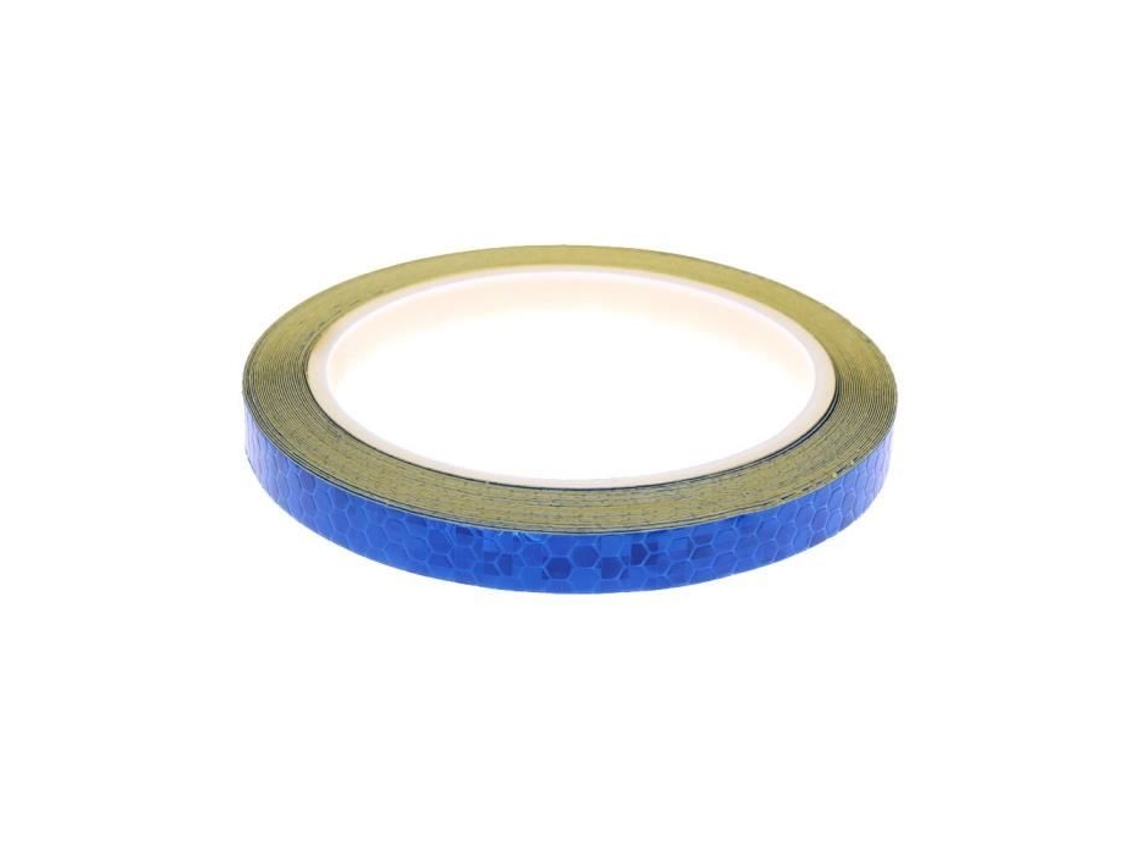 Accesorios para bicicletas Pegatinas reflectantes para bicicletas Cinta adhesiva fluorescente de 1 cm x 8 m para bicicletas de montaña Bluef21808