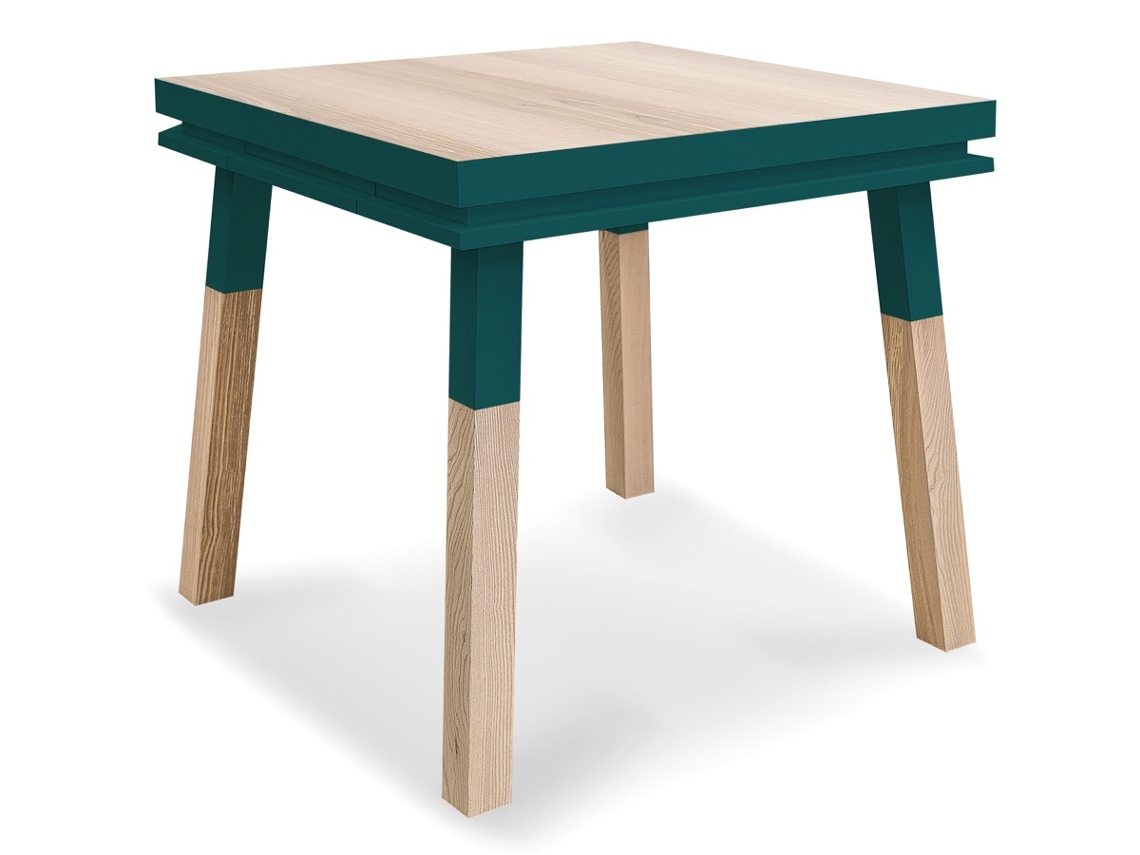 Escritorio Cadruado de Madera Maciza Con 1 Cajón 100 cm