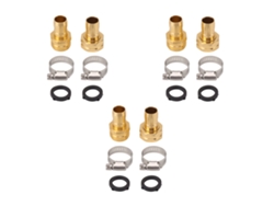 Kit De Reparación Para Manguera De Jardín: 3 Juegos De Conectores Y Abrazaderas (de 3/4" Y 5/8" Pulgadas)