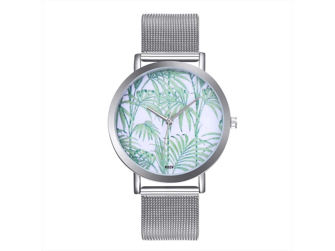 Reloj De Cuarzo Para Estudiantes, Estilo Sencillo, Pulsera Metálica Unisex, Color Plata.