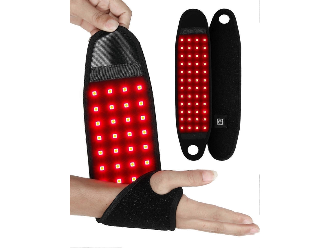 Pulsera de terapia de luz roja e infrarroja para manos y muñecas, que proporciona compresión y calor. GOKOCO