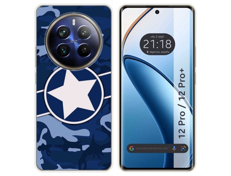 Funda Diseño Camuflaje para Realme 12 Pro 5G / 12 Pro Plus 5G TUMUNDOSMARTPHONE Silicona Multicolor
