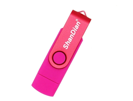Pen USB SLOWMOOSE Almacenaje Externo de Alta Velocidad Otg (Rosa - 64GB)