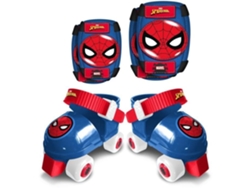SPIDER-MAN Set Roller Skates com cotoveleiras e joelheiras
