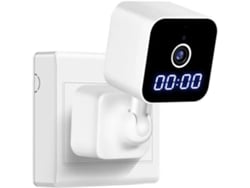 Mini Cámara De Vigilancia Wifi Con Forma De Reloj, Resolución 1080p, Visión Nocturna Y Detección De Sonido (sirena) - Enchufe Europeo