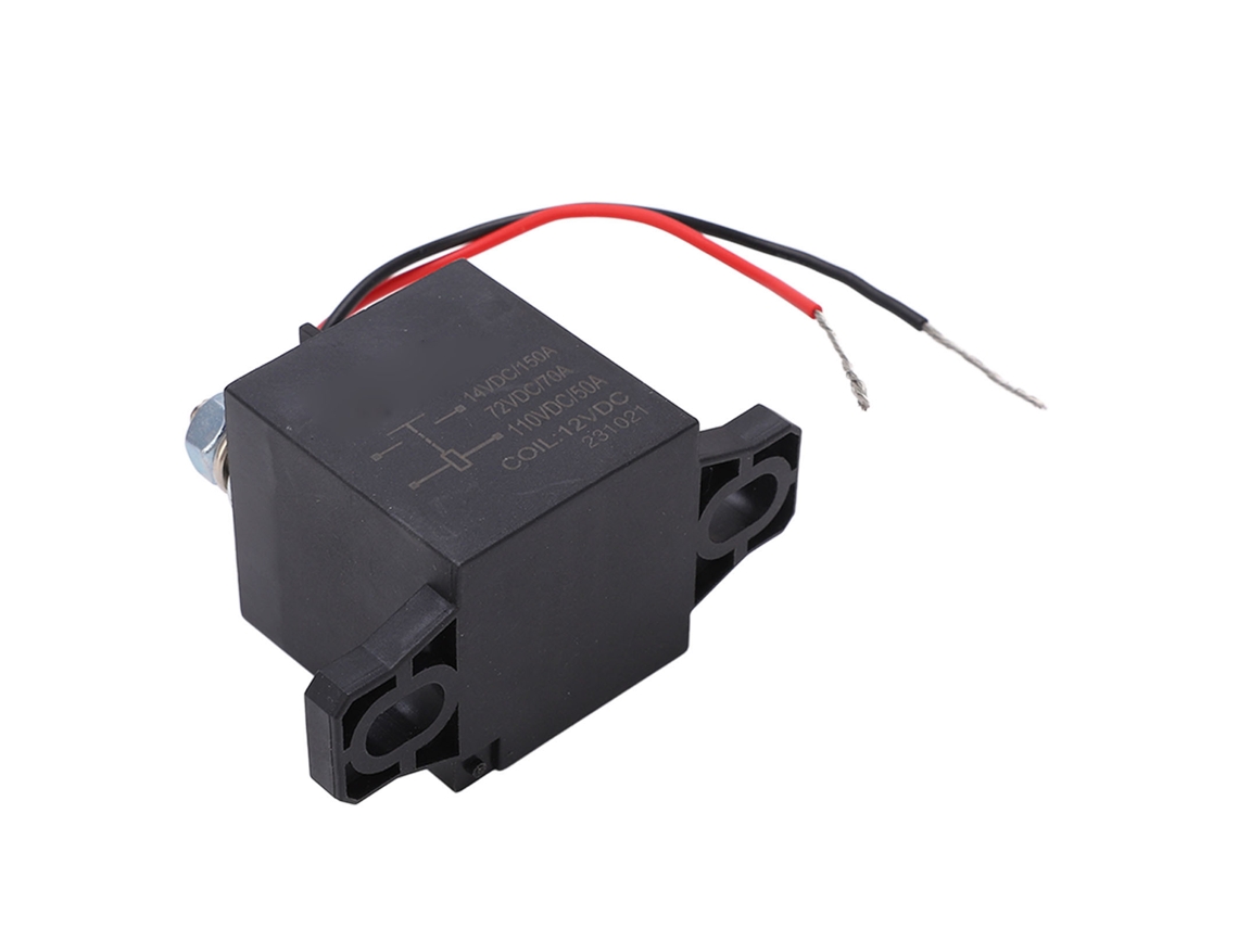 Relé de partida Veloriskku-Car com contato normalmente aberto sensível, bobina de 12VDC, 14V 72V 110VDC, relé de pré-aquecimento automático.
