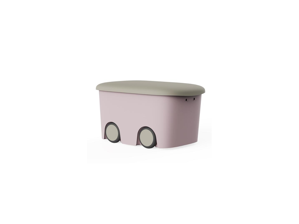 Caja Infantil Multiusos Tapa 58x38x32 Cm 45l Rosa